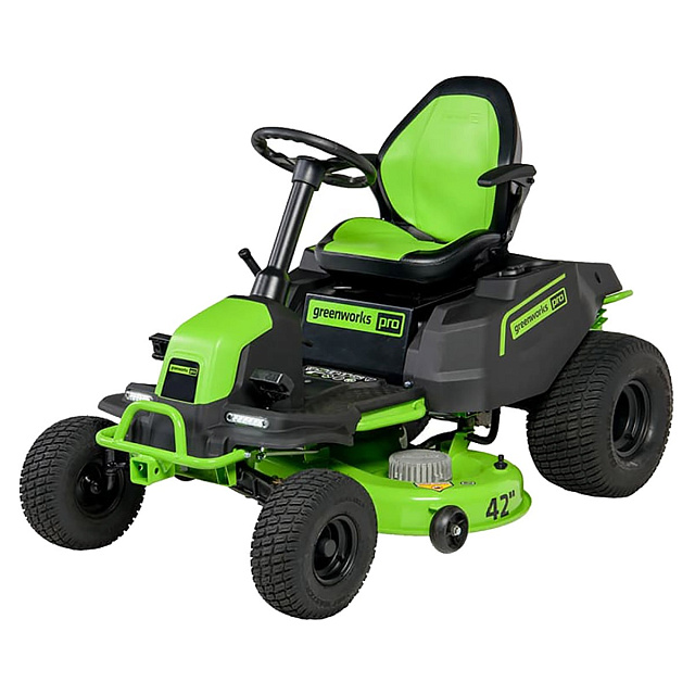 Трактор садовый Greenworks GC82LT107 82V (107 см) бесщеточный аккумуляторный с 6хАКБ 8 Ач + ЗУ GС82СР600