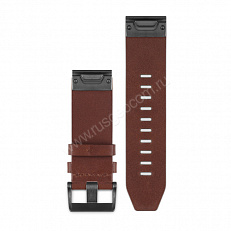 Ремешок сменный Garmin QuickFit 22 мм (кожаный) коричневый