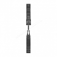 Ремешок сменный Garmin QuickFit 22 мм (металлический) темно-серый