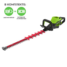 Greenworks GC82HT2K5 82V 61см бесщеточный, с АКБ 5 А/ч и ЗУ