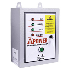 A-iPower A8000EAX в тихом зимнем кожухе 1200 RAL 8019 + блок автозапуска A-iPower 400 В, 25 А