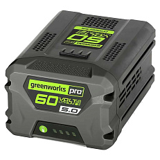 Greenworks GD60BPB 60V (225 км/ч) бесщеточная с АКБ 5 Ач + ЗУ 10А - воздуходувка аккумуляторная ранцевая