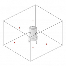 Схема лучей лазерного нивелира Bosch GPL 5
